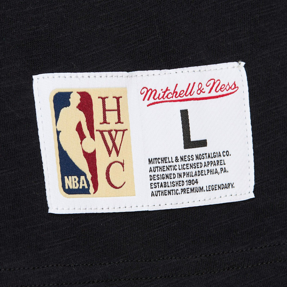 Mitchell & Ness Sacramento Kings Hardwood Classics Felt Applique Slub T-Shirt Black