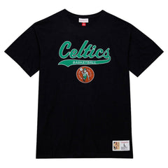 Mitchell & Ness Boston Celtics Hardwood Classics Felt Applique Slub T-Shirt Black