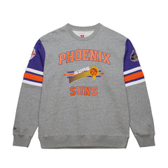 Mitchell & Ness Phoenix Suns Hardwood Classics All Over 4.0 Pullover Sweatshirt Heather Gray