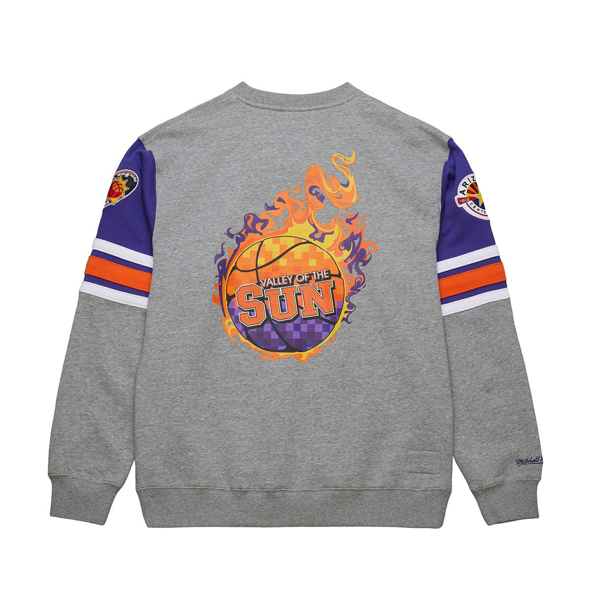 Mitchell & Ness Phoenix Suns Hardwood Classics All Over 4.0 Pullover Sweatshirt Heather Gray