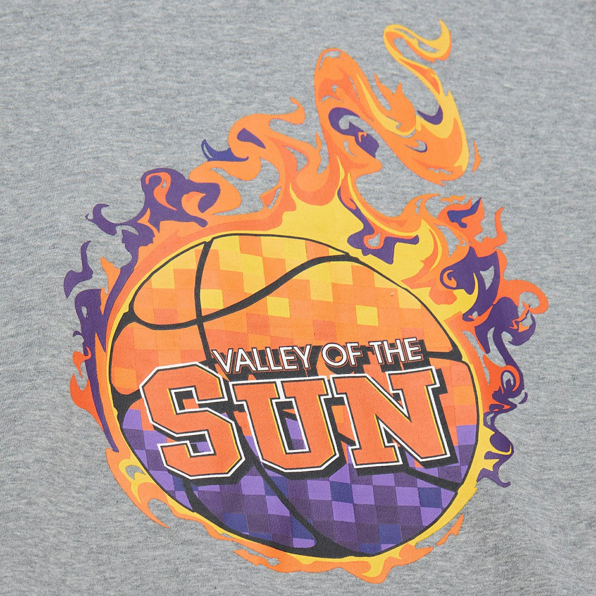 Mitchell & Ness Phoenix Suns Hardwood Classics All Over 4.0 Pullover Sweatshirt Heather Gray