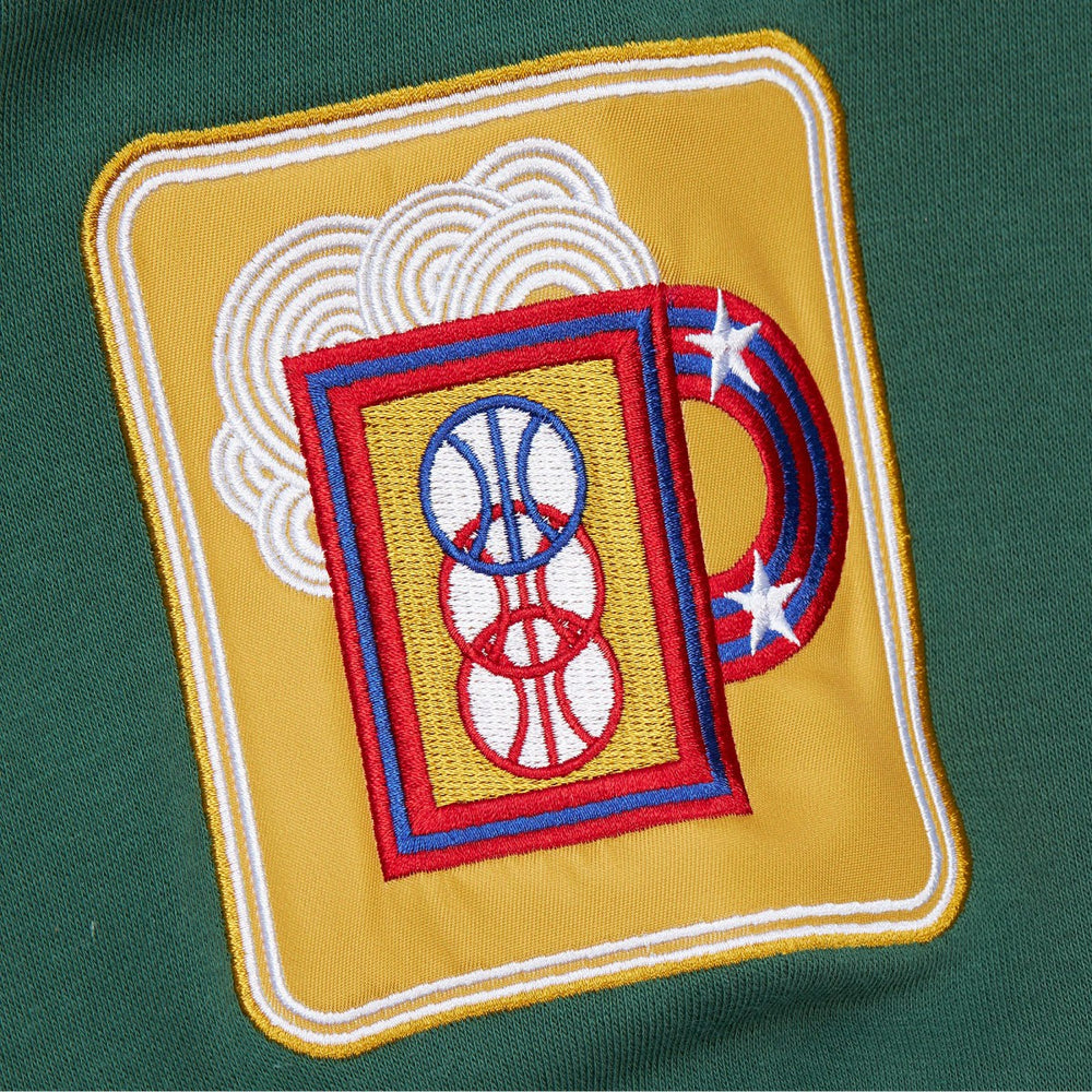 Mitchell & Ness Milwaukee Bucks Hardwood Classics All Over 4.0 Pullover Sweatshirt Heather Gray