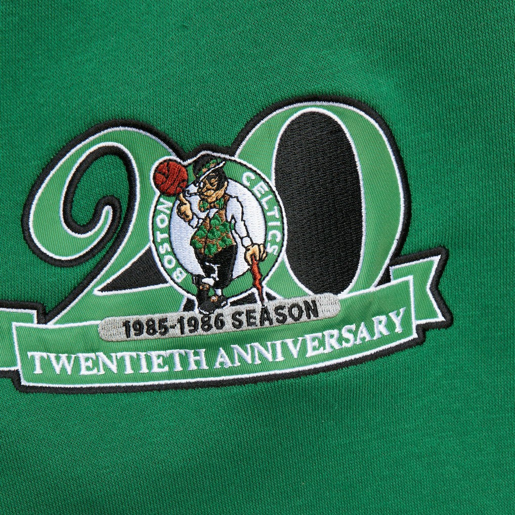 Mitchell & Ness Boston Celtics Hardwood Classics All Over 4.0 Pullover Sweatshirt Heather Gray