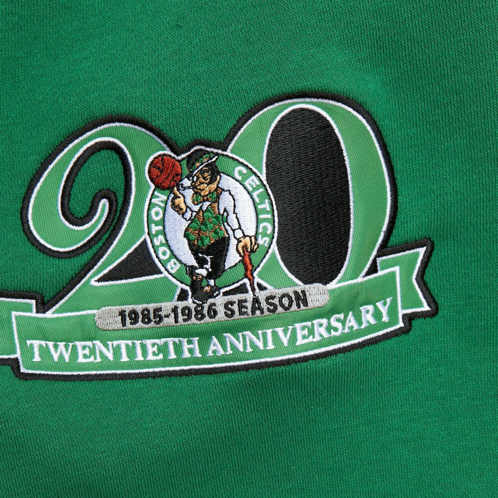 Mitchell & Ness Boston Celtics Hardwood Classics All Over 4.0 Pullover Sweatshirt Heather Gray