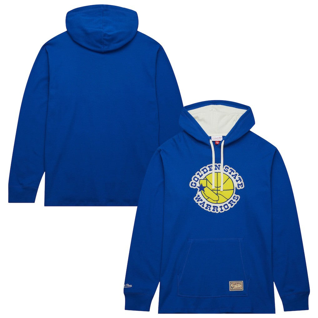 Mitchell & Ness Golden State Warriors Hardwood Classics Lightweight Thermal Pullover Hoodie Royal