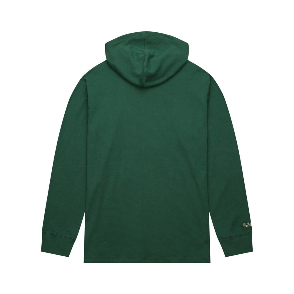 Mitchell & Ness Milwaukee Bucks Hardwood Classics Lightweight Thermal Pullover Hoodie Green