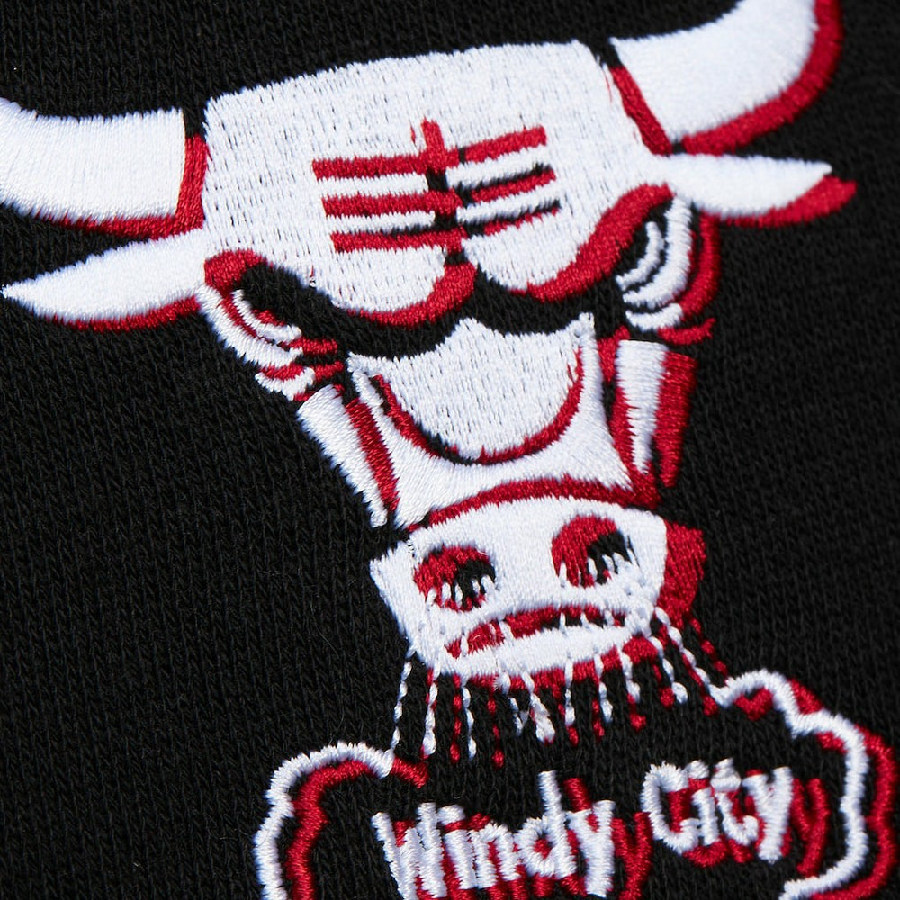 Mitchell & Ness Chicago Bulls Women's Hardwood Classics Cropped Pullover Hoodie Black