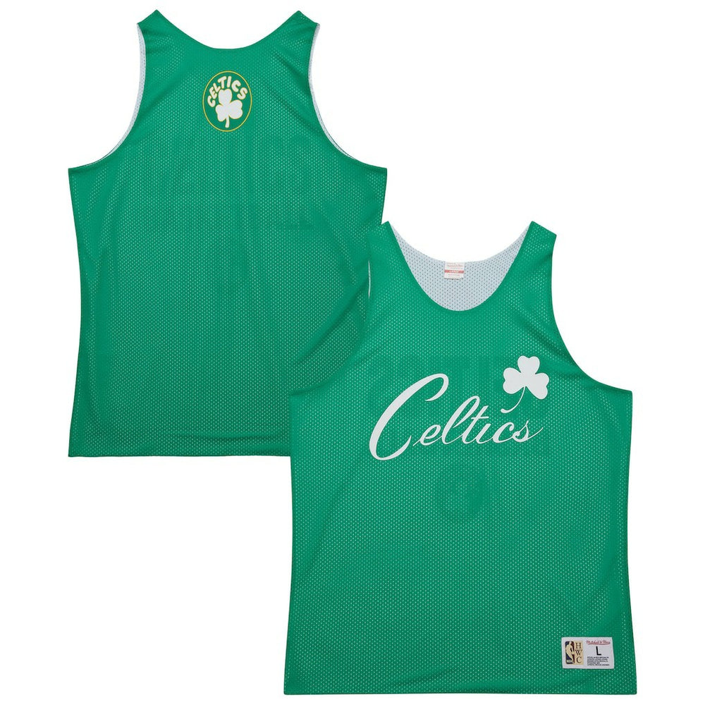 Mitchell & Ness Boston Celtics Hardwood Classics Reversible Mesh Practice Jersey Kelly Green/White