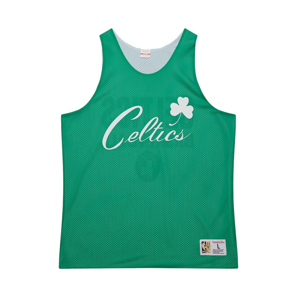 Mitchell & Ness Boston Celtics Hardwood Classics Reversible Mesh Practice Jersey Kelly Green/White