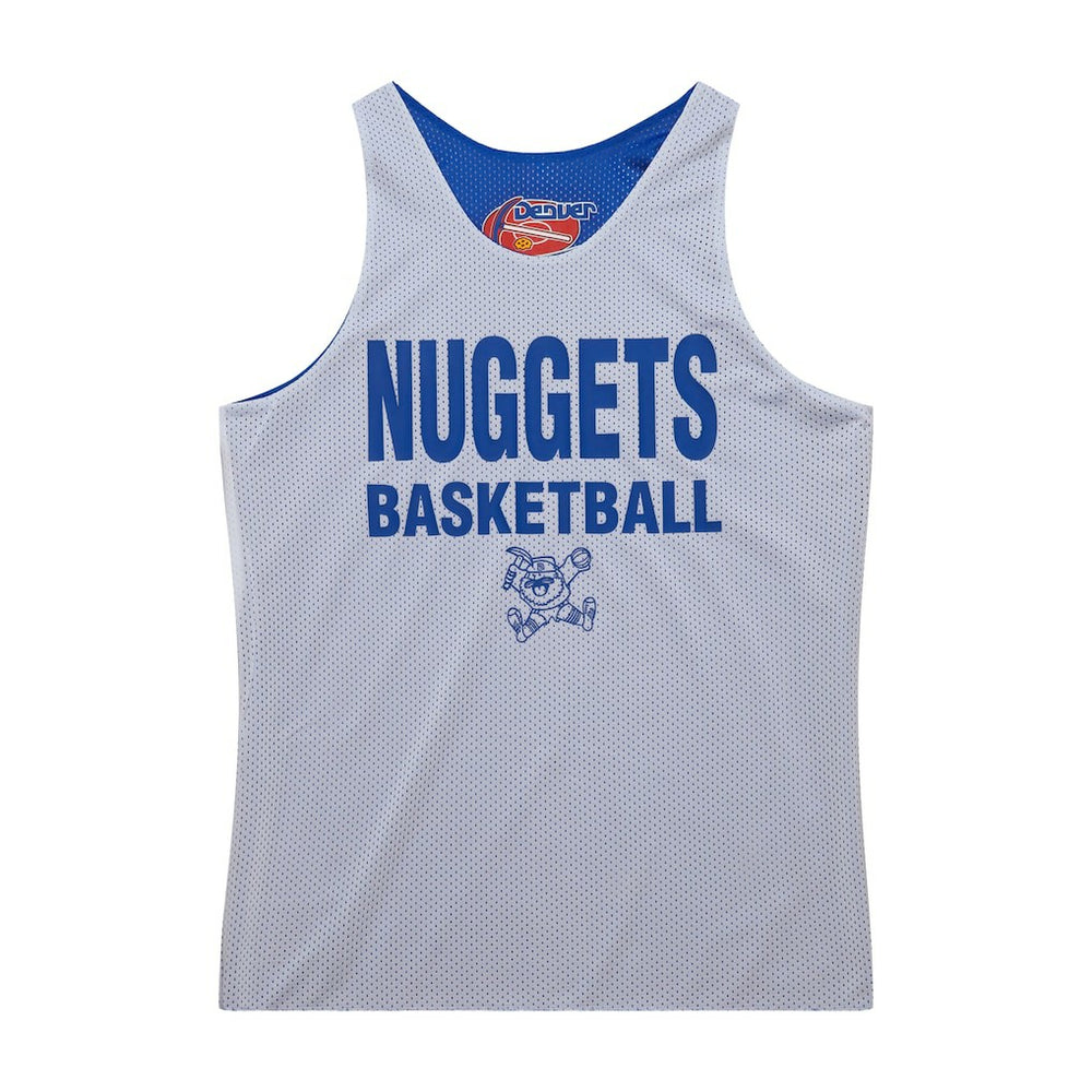 Mitchell & Ness Denver Nuggets Hardwood Classics Reversible Mesh Practice Jersey Royal/White