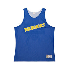 Mitchell & Ness Golden State Warriors Hardwood Classics Reversible Mesh Practice Jersey Royal/White