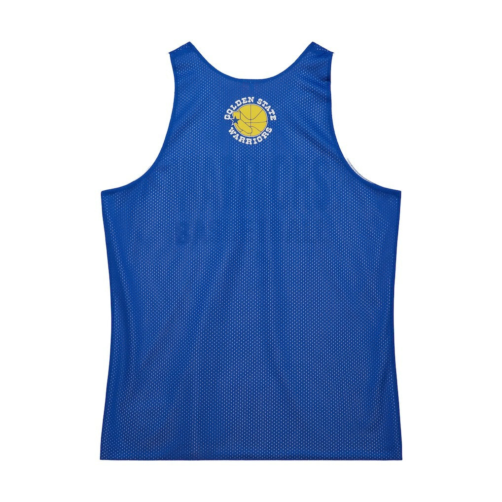 Mitchell & Ness Golden State Warriors Hardwood Classics Reversible Mesh Practice Jersey Royal/White