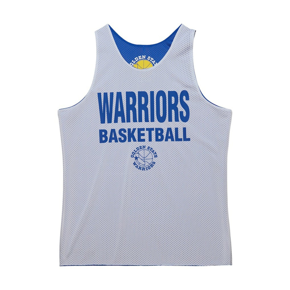 Mitchell & Ness Golden State Warriors Hardwood Classics Reversible Mesh Practice Jersey Royal/White