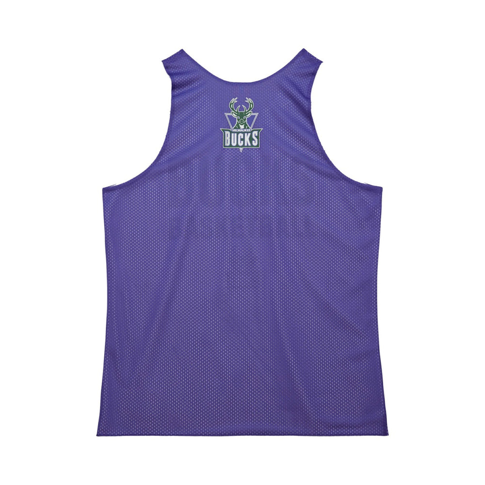 Mitchell & Ness Milwaukee Bucks Hardwood Classics Reversible Mesh Practice Jersey Purple/White