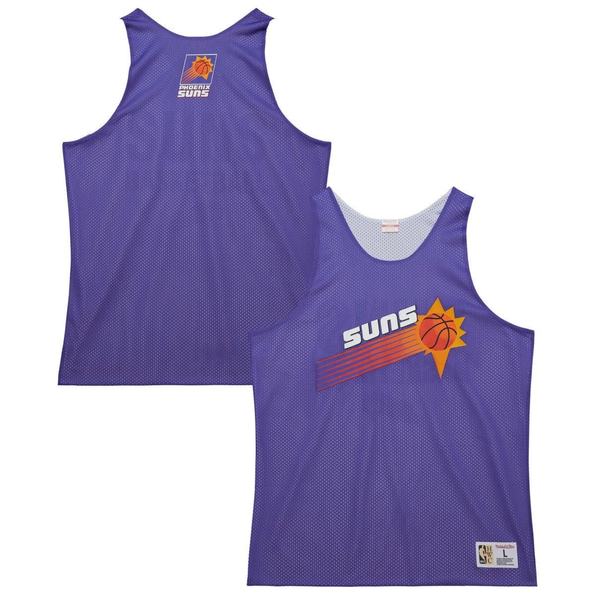 Mitchell & Ness Phoenix Suns Hardwood Classics Reversible Mesh Practice Jersey Purple/White