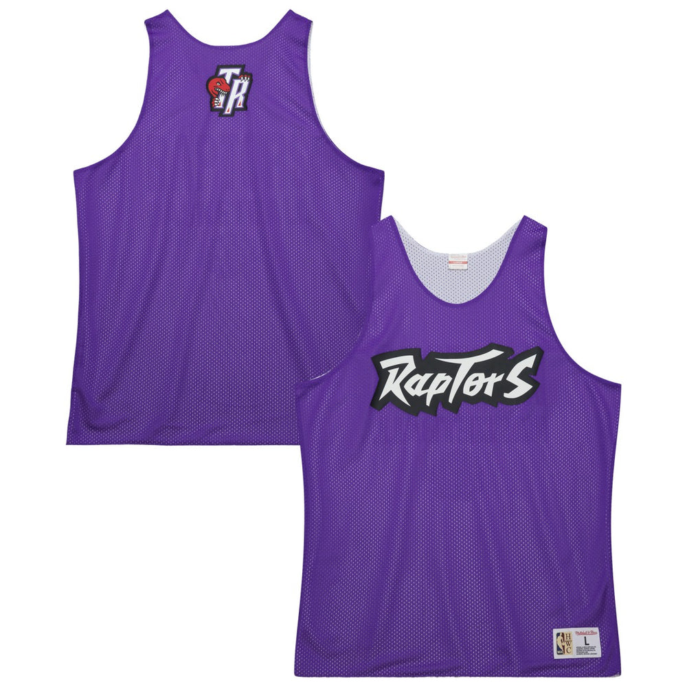 Mitchell & Ness Toronto Raptors Hardwood Classics Reversible Mesh Practice Jersey Purple/White