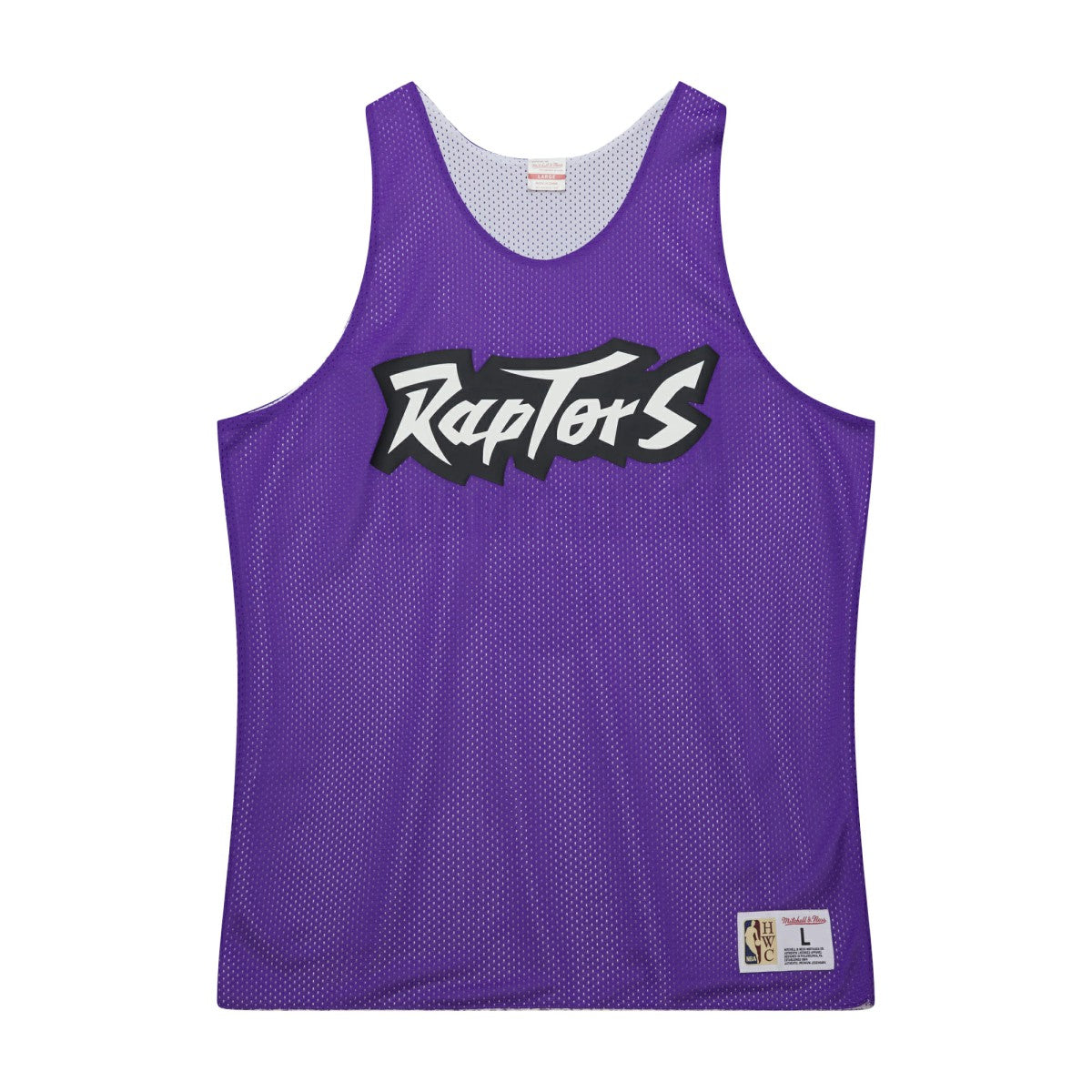 Mitchell & Ness Toronto Raptors Hardwood Classics Reversible Mesh Practice Jersey Purple/White