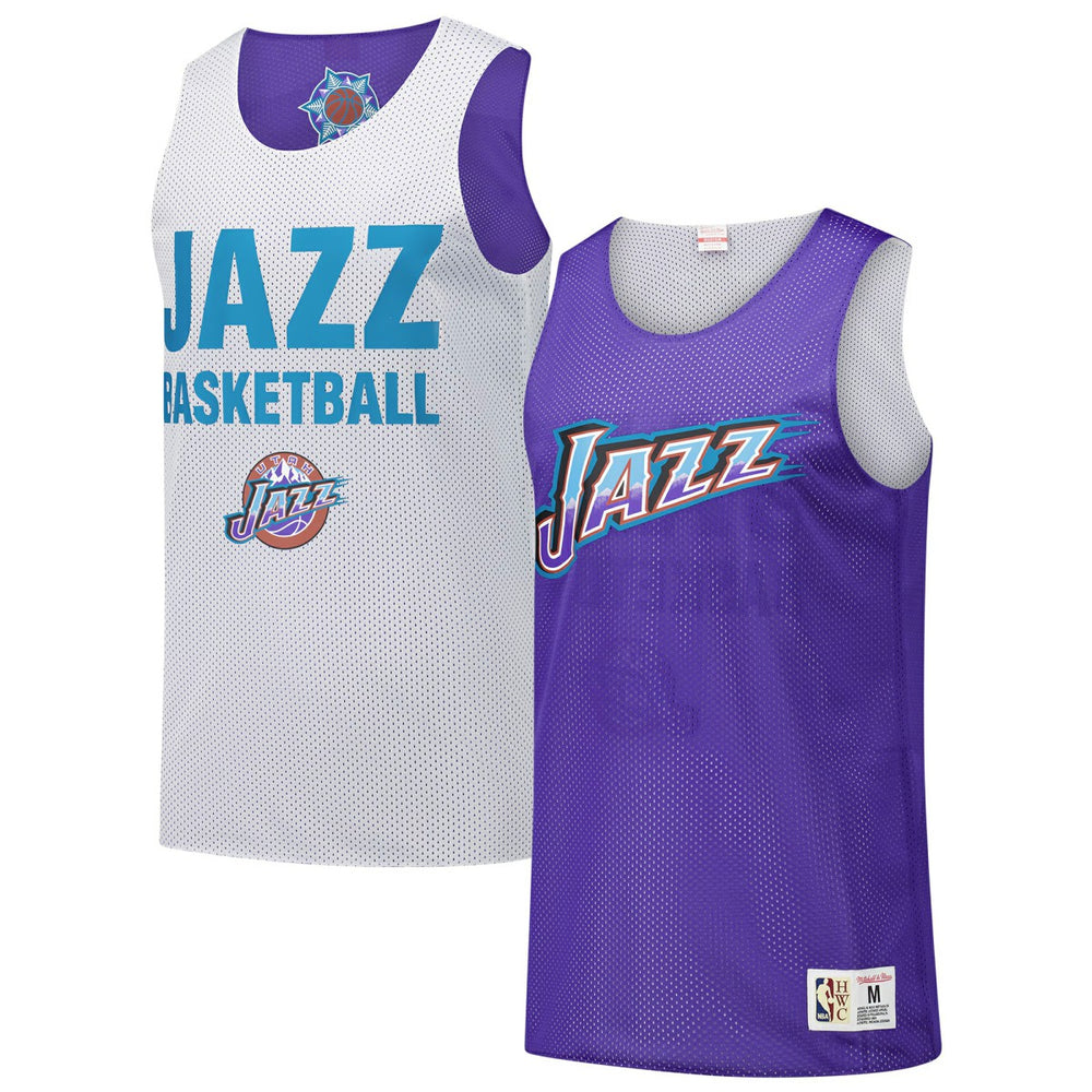 Mitchell & Ness Utah Jazz Hardwood Classics Reversible Mesh Practice Jersey Purple