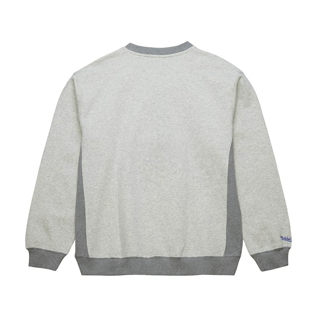 Mitchell & Ness Golden State Warriors Vintage Logo Pullover Sweatshirt Heather Gray