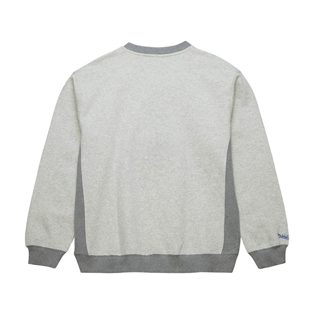 Mitchell & Ness Golden State Warriors Vintage Logo Pullover Sweatshirt Heather Gray