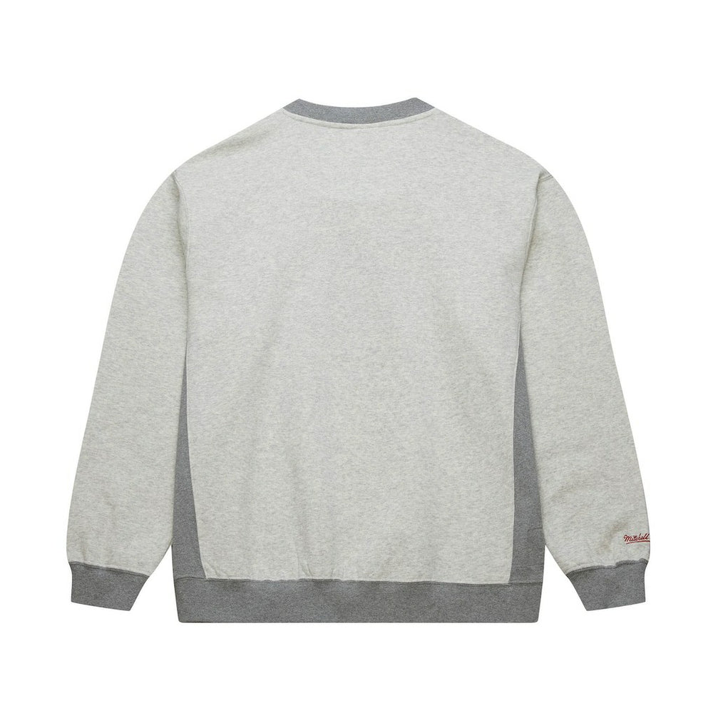 Mitchell & Ness Chicago Bulls Vintage Logo Pullover Sweatshirt Heather Gray