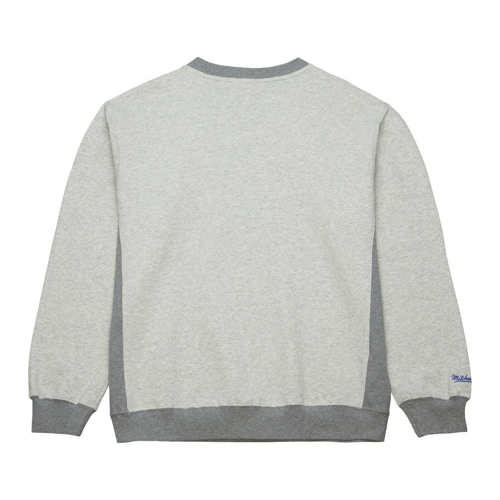 Mitchell & Ness Denver Nuggets Vintage Logo Pullover Sweatshirt Heather Gray
