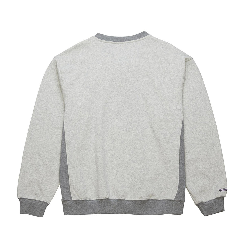 Mitchell & Ness Los Angeles Lakers Vintage Logo Pullover Sweatshirt Heather Gray