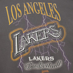 Mitchell & Ness Los Angeles Lakers Women's Hardwood Classics Lightweight Pullover Sweatshirt Charcoal