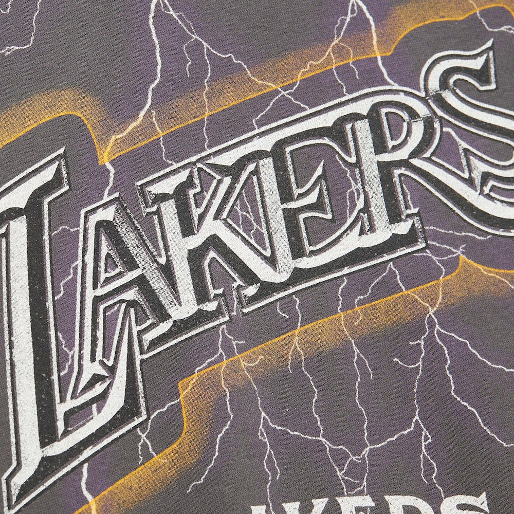 Mitchell & Ness Los Angeles Lakers Women's Hardwood Classics Lightweight Pullover Sweatshirt Charcoal