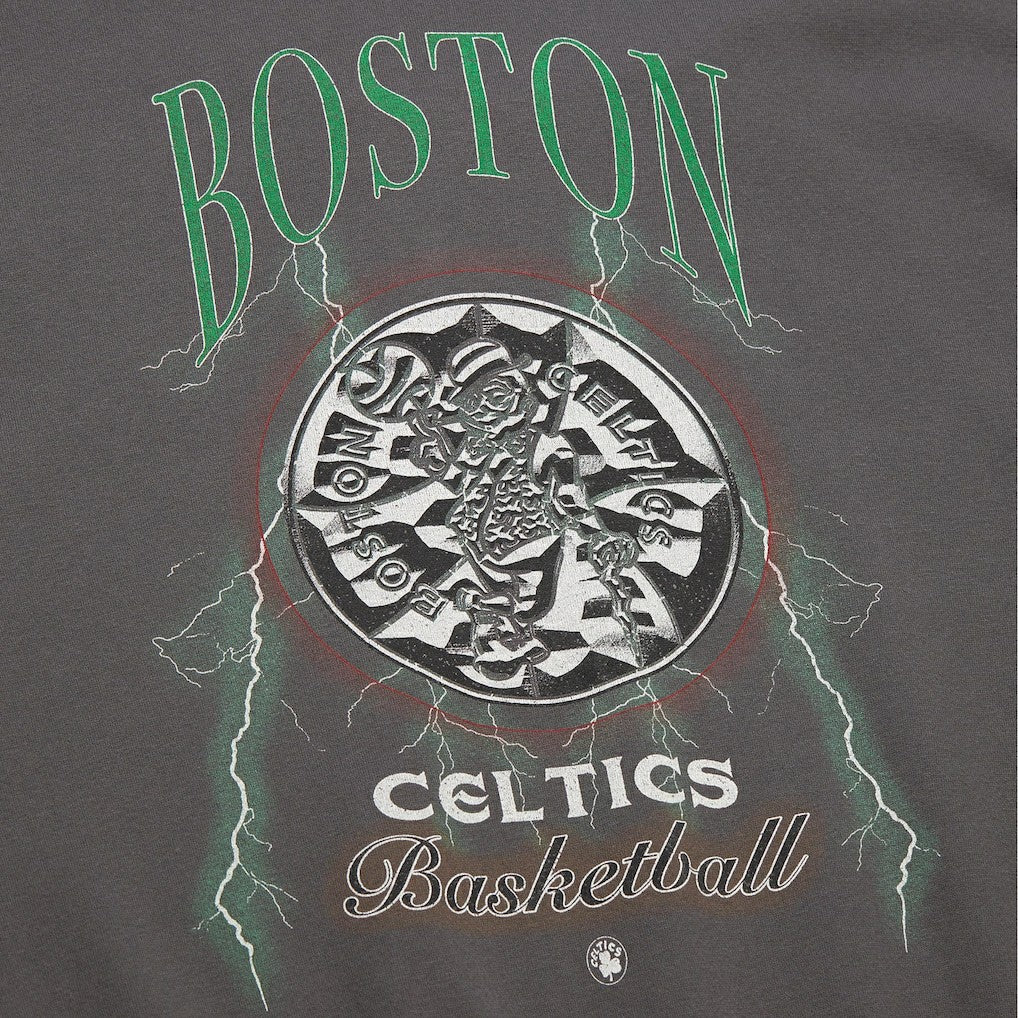 Mitchell & Ness Boston Celtics Women's Hardwood Classics Lightweight Pullover Sweatshirt Charcoal