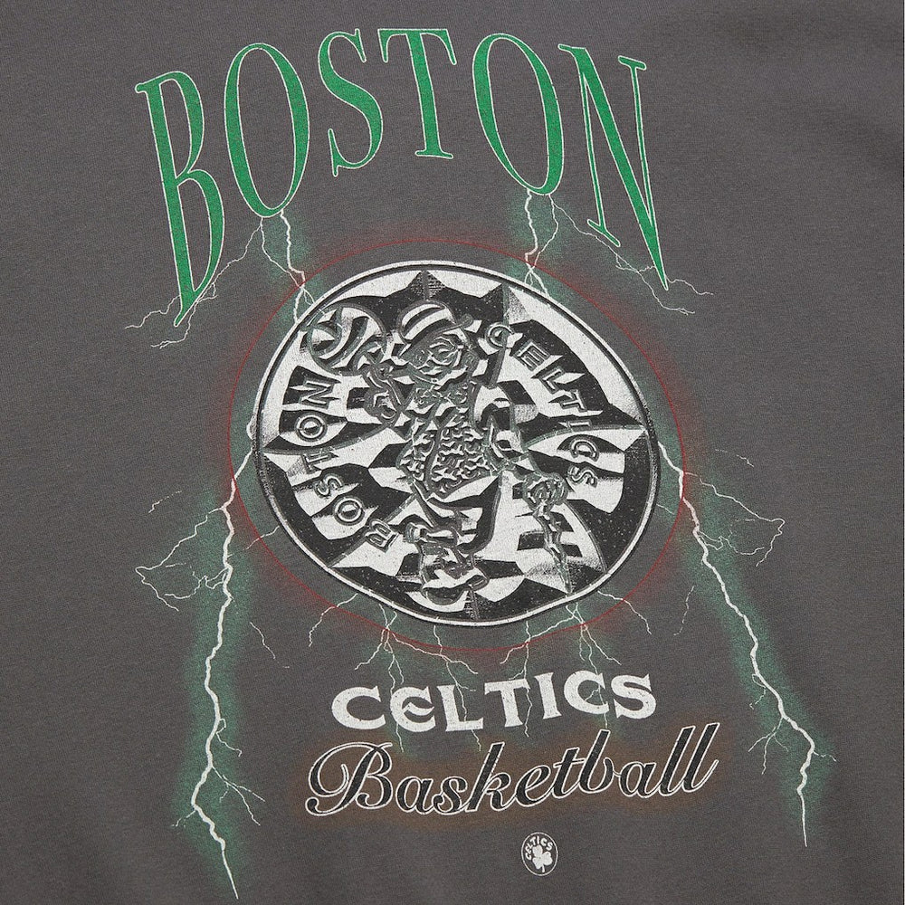 Mitchell & Ness Boston Celtics Women's Hardwood Classics Lightweight Pullover Sweatshirt Charcoal