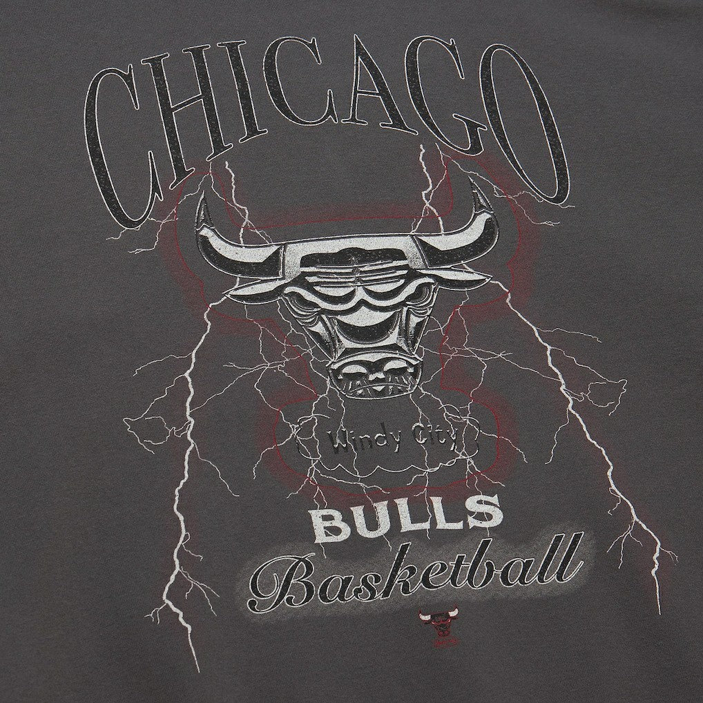 Mitchell & Ness Chicago Bulls Women's Hardwood Classics Lightweight Pullover Sweatshirt Charcoal