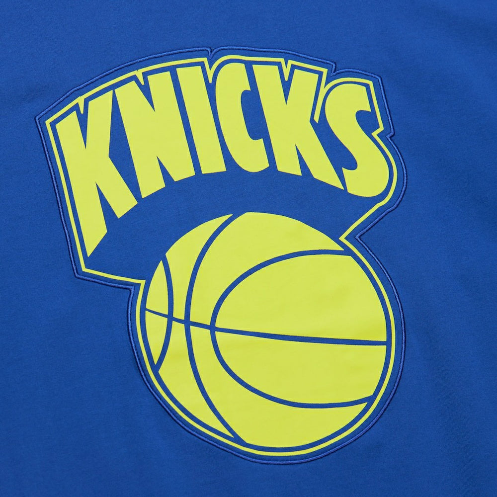 Mitchell & Ness New York Knicks Hardwood Classics Neon Nights Premium T-Shirt Blue