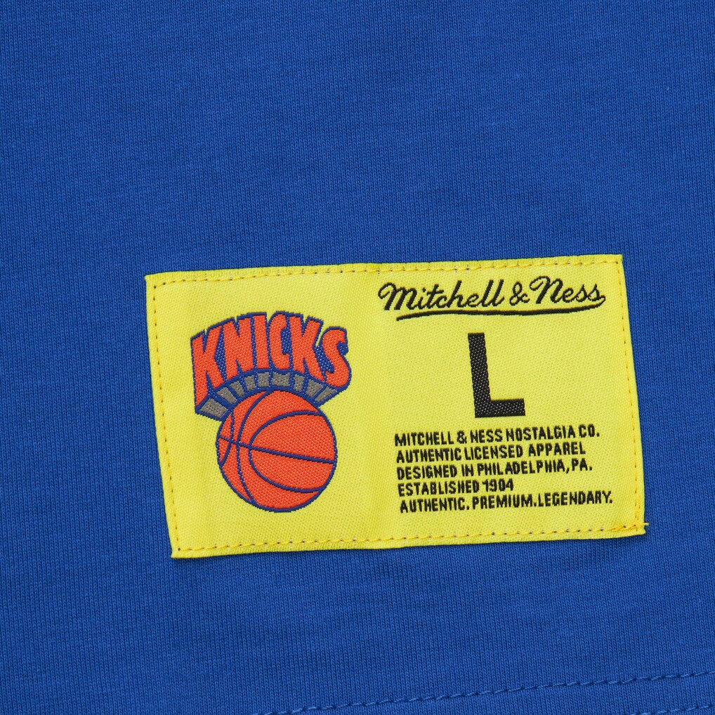 Mitchell & Ness New York Knicks Hardwood Classics Neon Nights Premium T-Shirt Blue