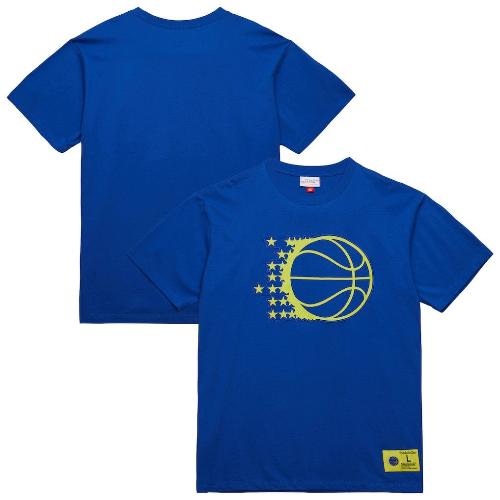 Mitchell & Ness Orlando Magic Hardwood Classics Neon Nights Premium T-Shirt Blue