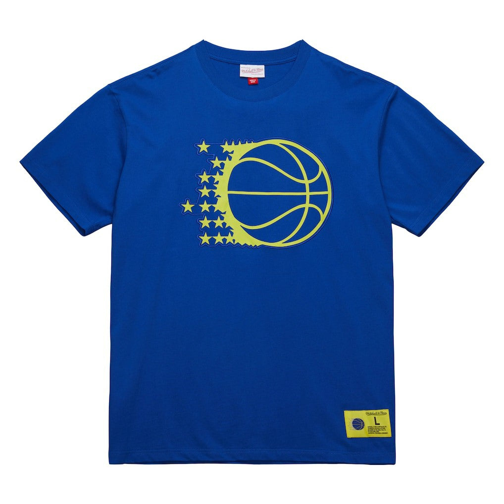Mitchell & Ness Orlando Magic Hardwood Classics Neon Nights Premium T-Shirt Blue