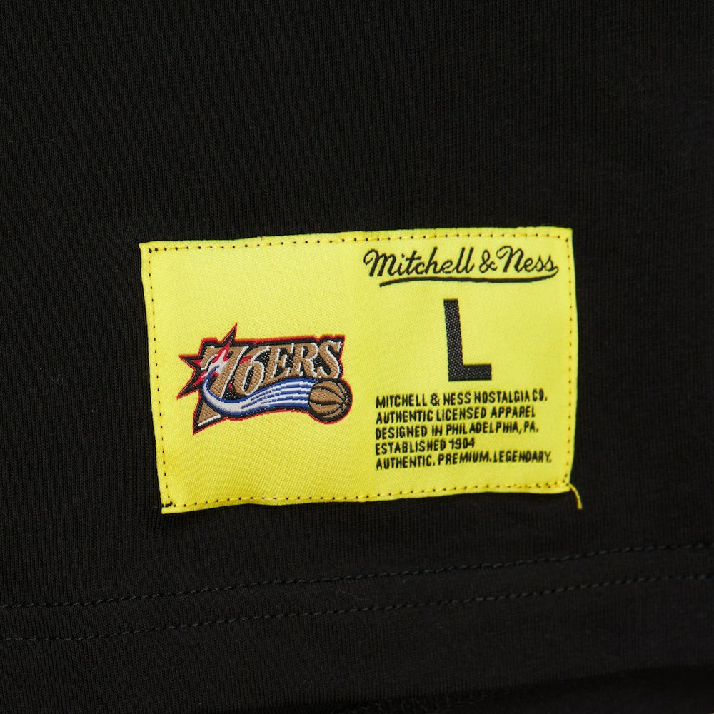 Mitchell & Ness Philadelphia 76ers Hardwood Classics Neon Nights Premium T-Shirt Black