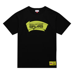 Mitchell & Ness San Antonio Spurs Hardwood Classics Neon Nights Premium T-Shirt Black