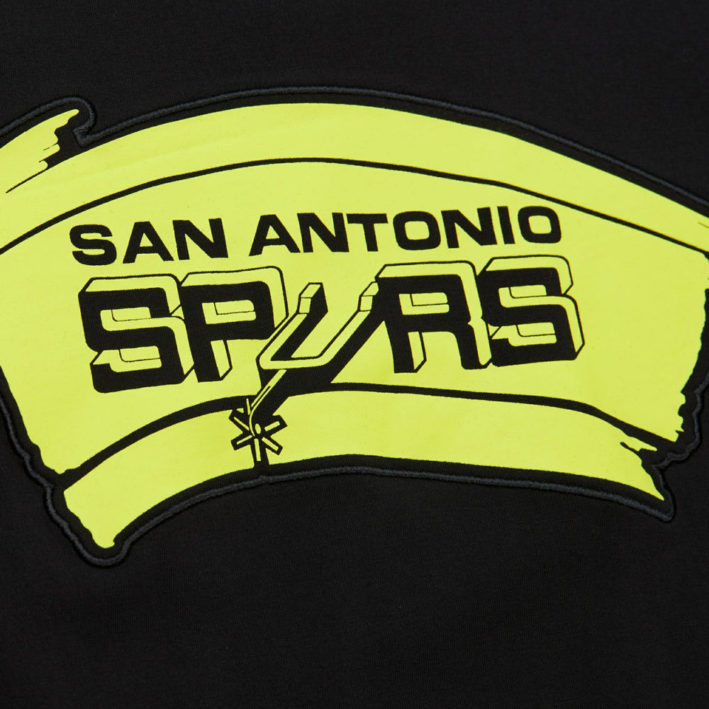 Mitchell & Ness San Antonio Spurs Hardwood Classics Neon Nights Premium T-Shirt Black