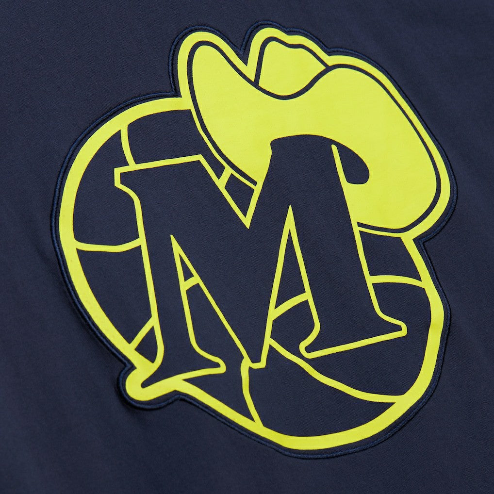 Mitchell & Ness Dallas Mavericks Hardwood Classics Neon Nights Premium T-Shirt Navy