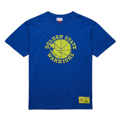 Mitchell & Ness Golden State Warriors Hardwood Classics Neon Nights Premium T-Shirt Royal