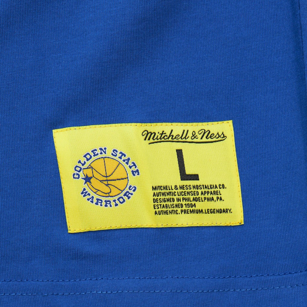 Mitchell & Ness Golden State Warriors Hardwood Classics Neon Nights Premium T-Shirt Royal