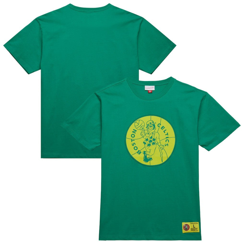 Mitchell & Ness Boston Celtics Hardwood Classics Neon Nights Premium T-Shirt Kelly Green