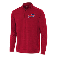 Buffalo Bills Antigua Bright Quarter-Zip Top - Heather Red - NFL