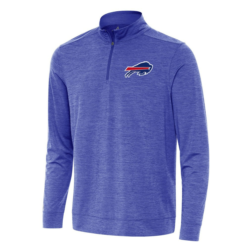 Buffalo Bills Antigua Bright Quarter-Zip Top - Heather Royal - NFL