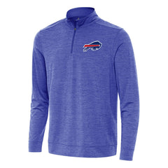 Buffalo Bills Antigua Bright Quarter-Zip Top - Heather Royal - NFL