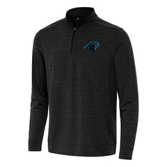 Carolina Panthers Antigua Bright Quarter-Zip Top - Heather Black - NFL
