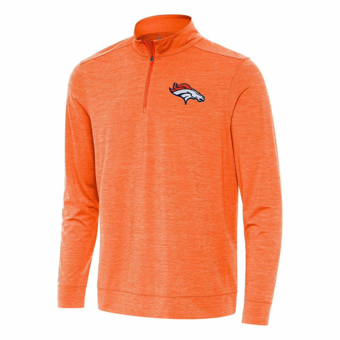 Denver Broncos Antigua Bright Quarter-Zip Top - Heather Orange - NFL