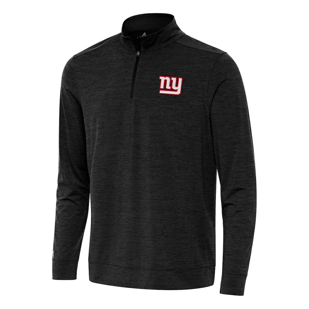 New York Giants Antigua Bright Quarter-Zip Top - Heather Black - NFL