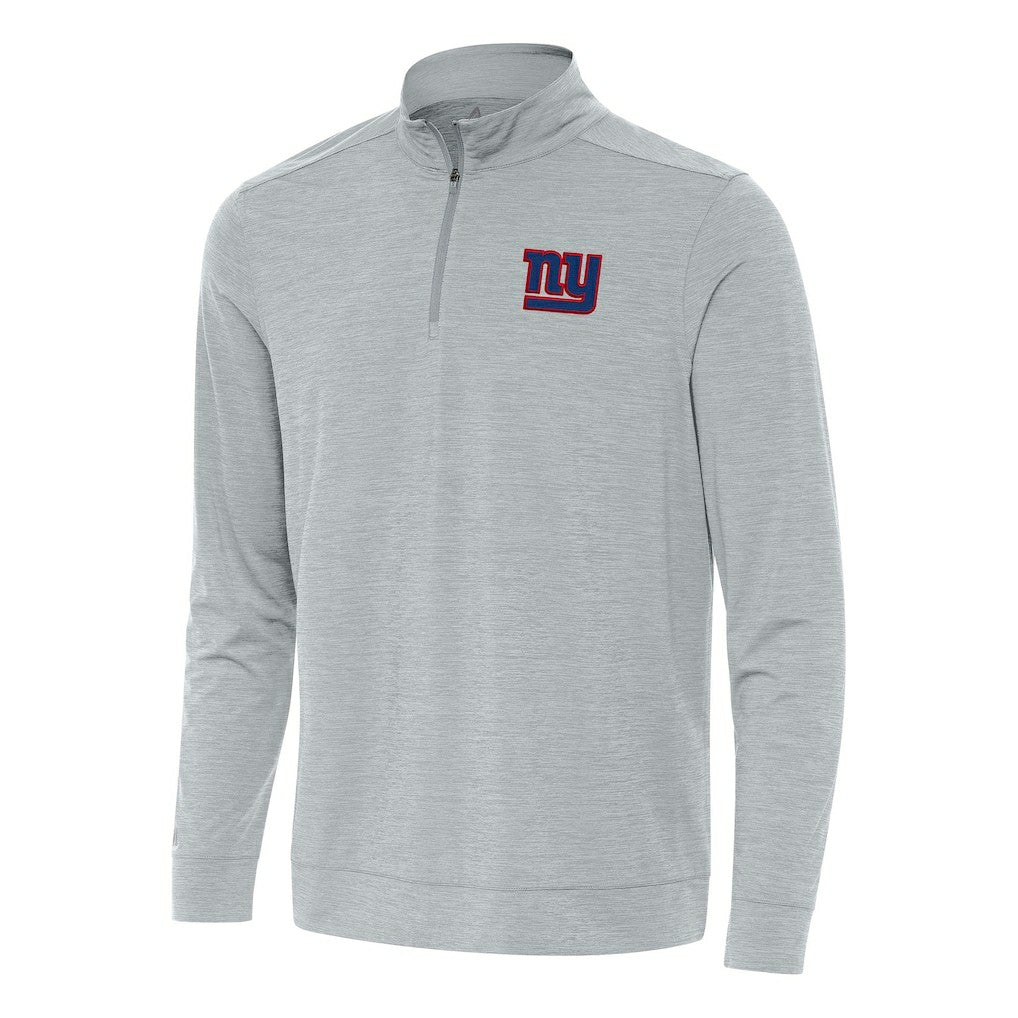 New York Giants Antigua Bright Quarter-Zip Top - Heather Gray - NFL